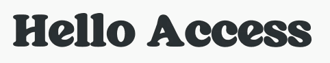 Hello Access logo